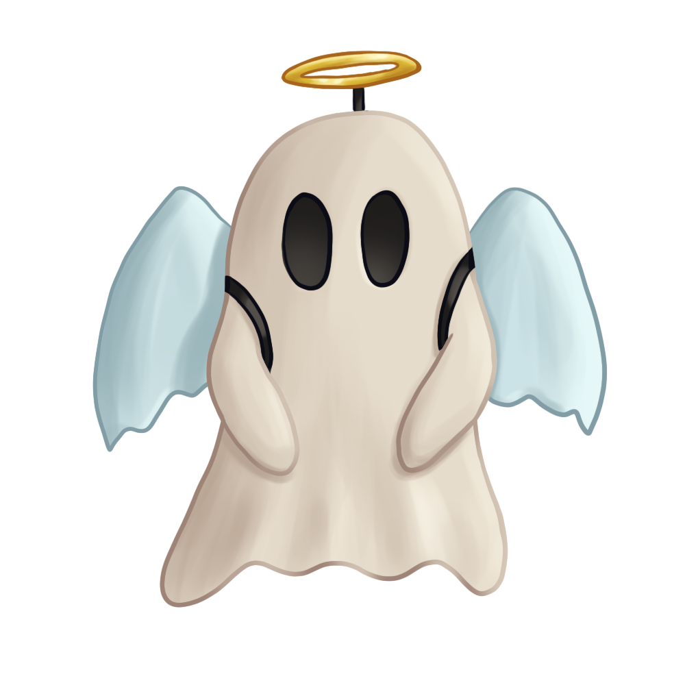 Angel Ghost Sticker