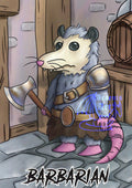 Barbarian Possum Print