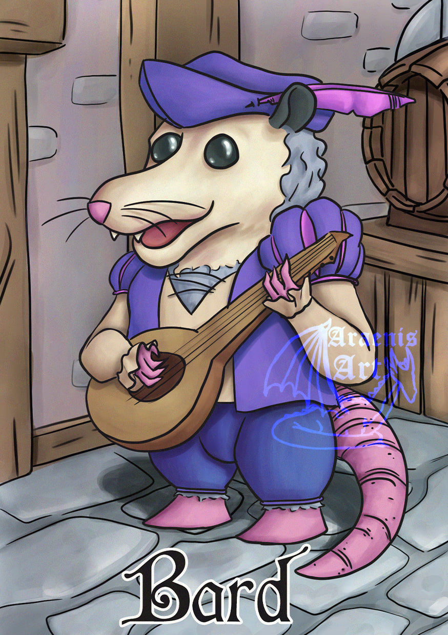 Bard Possum Print