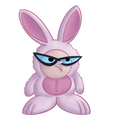 Bunny Dexter Sticker