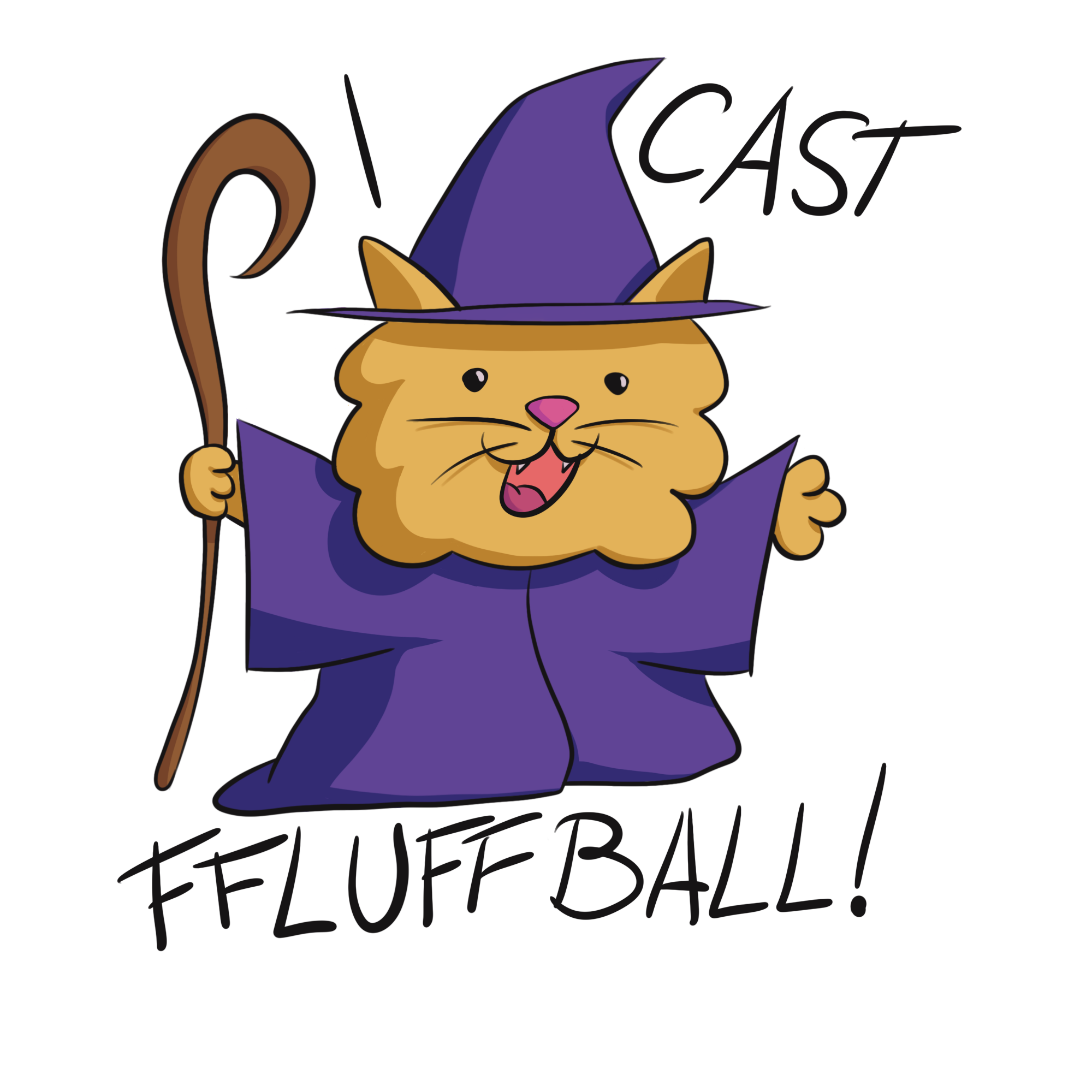Cast Fluffball Sticker