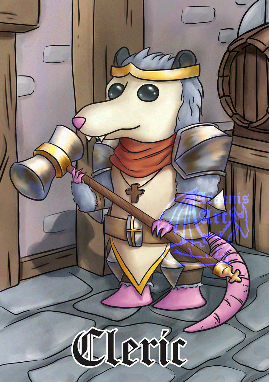 Cleric Possum Print