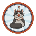 Clown Cat Badge