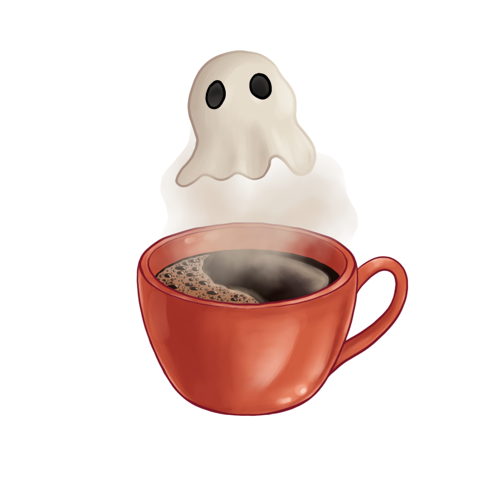 Coffee Ghost Magnet