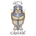 Let's crusade Sticker