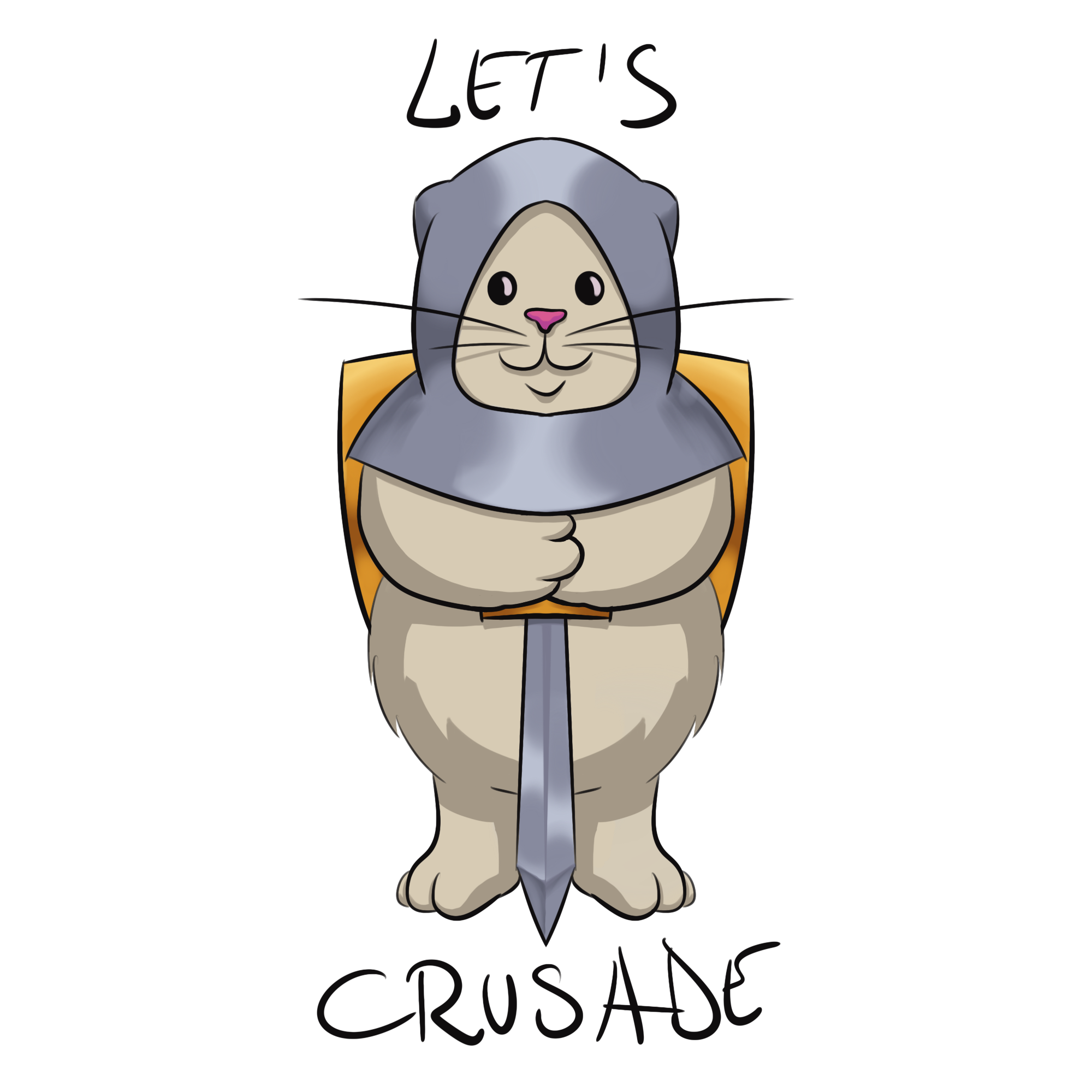 Let's crusade Sticker