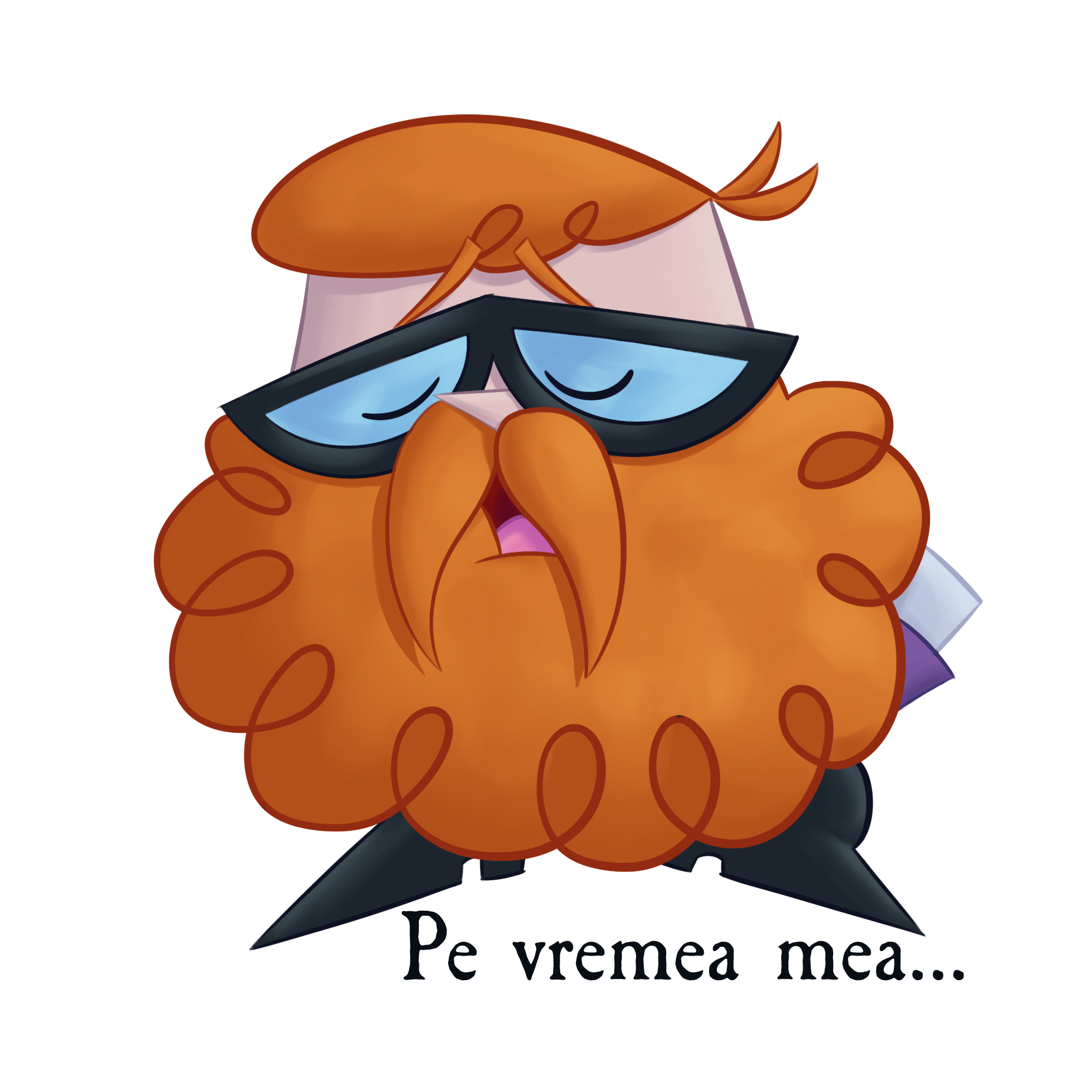 Pe vremea mea Dexter Sticker