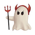 Devil Ghost Sticker