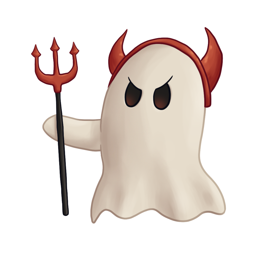 Devil Ghost Sticker
