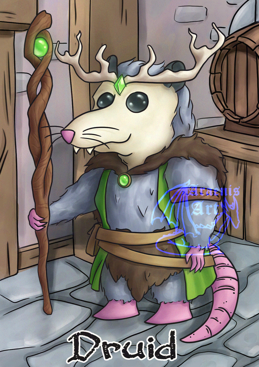 Druid Possum Print