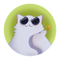 Gojo Cat Badge