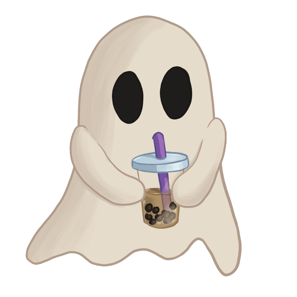 Boba Ghost Sticker