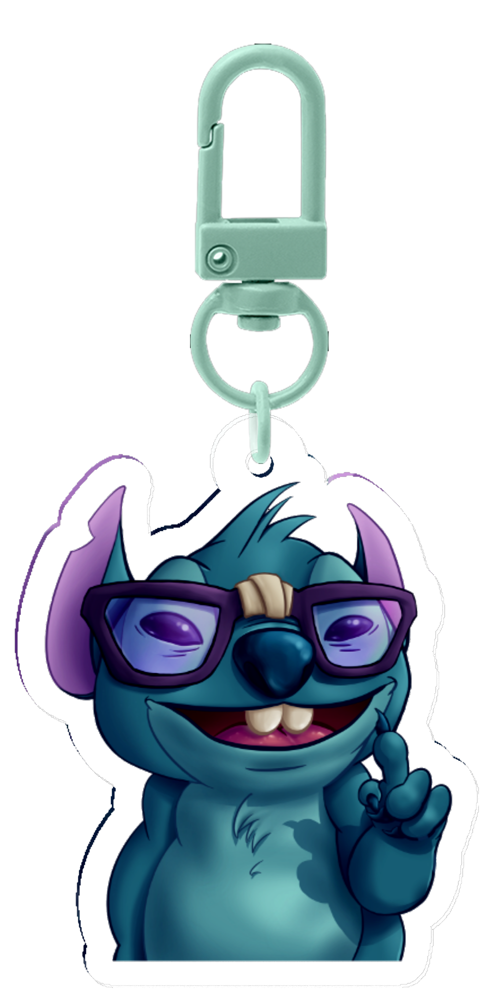 Stitch Actually Keychain