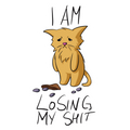 Losing shit Sticker