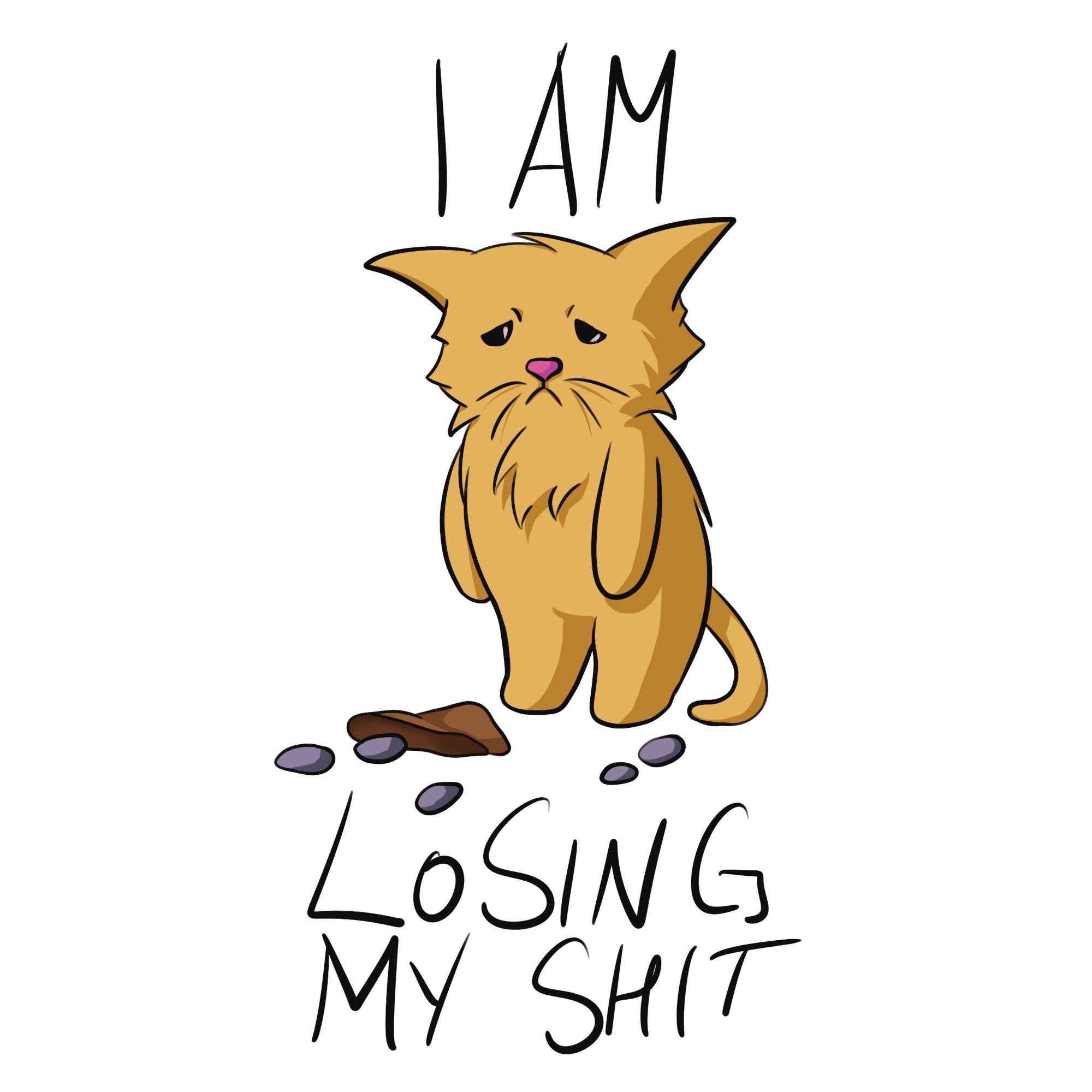 Losing shit Sticker