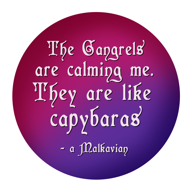 Malkavian Capybara Badge