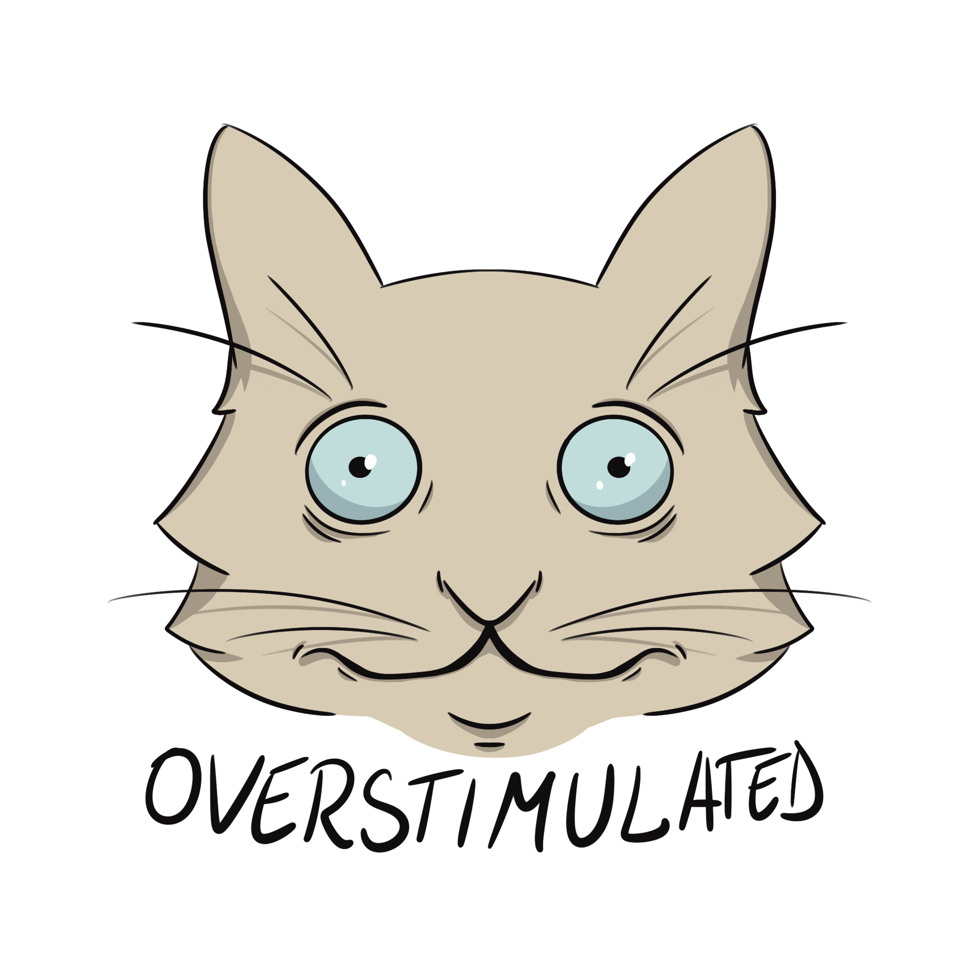 Overstimulated Sticker