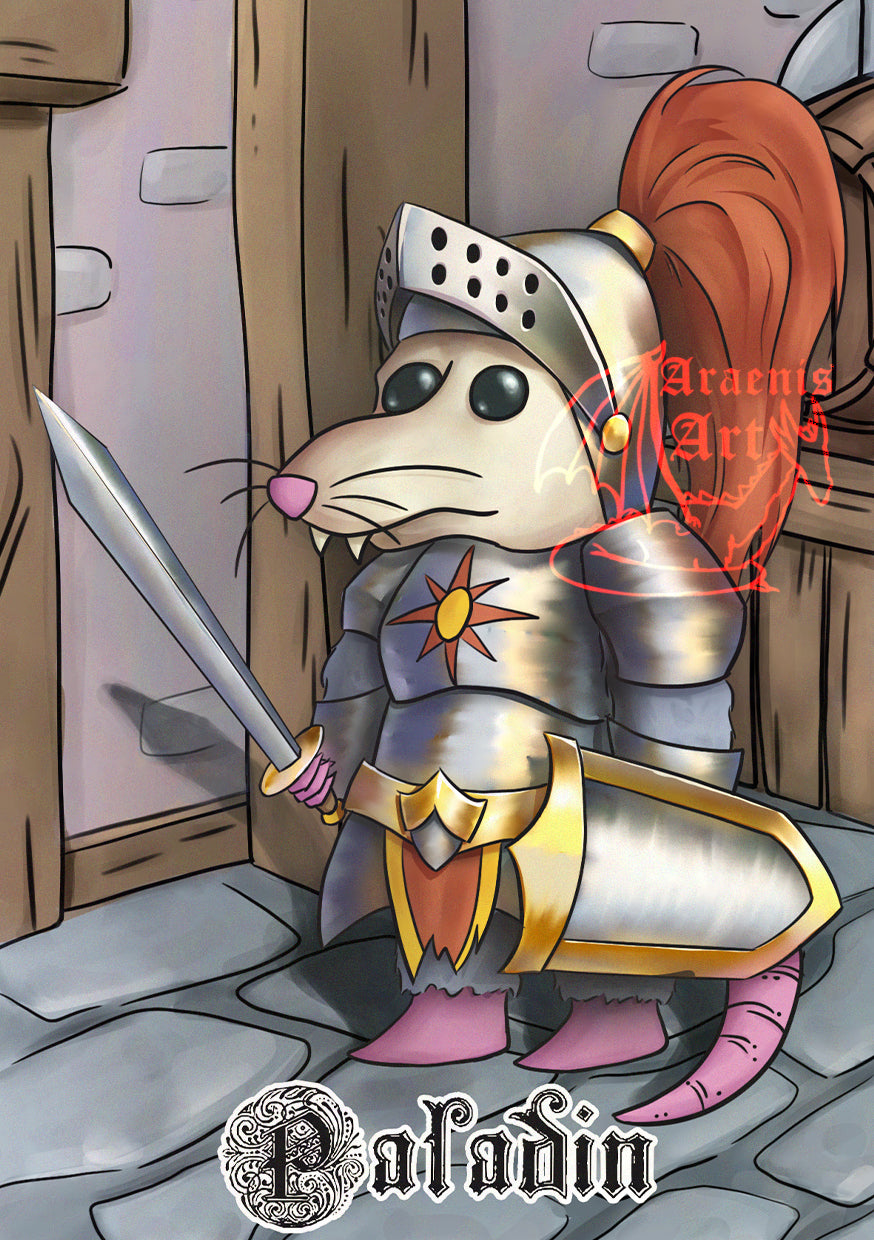 Paladin Possum Print