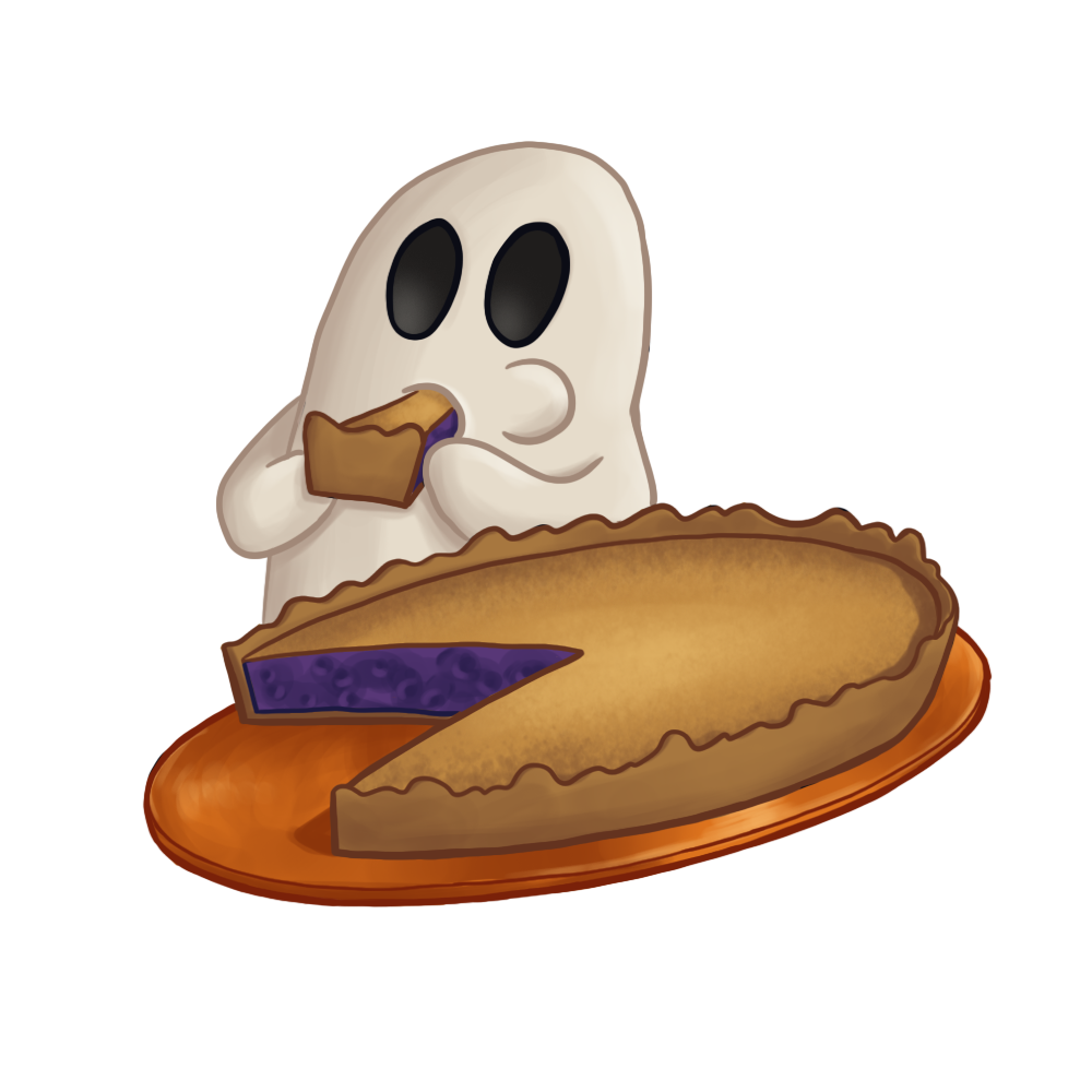 Pie Ghost Sticker