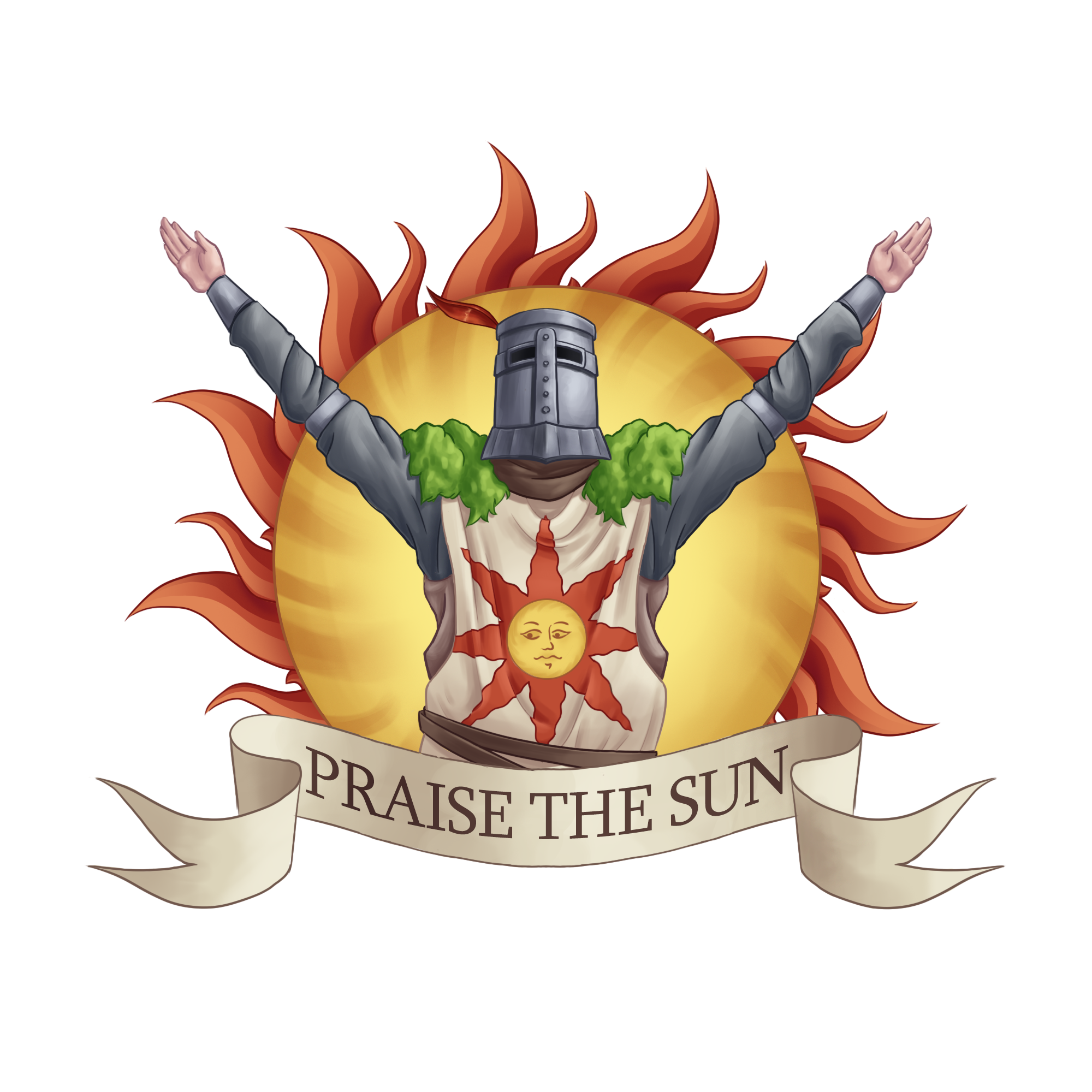 Praise the sun Sticker