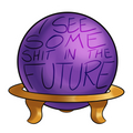 Magic globe Sticker