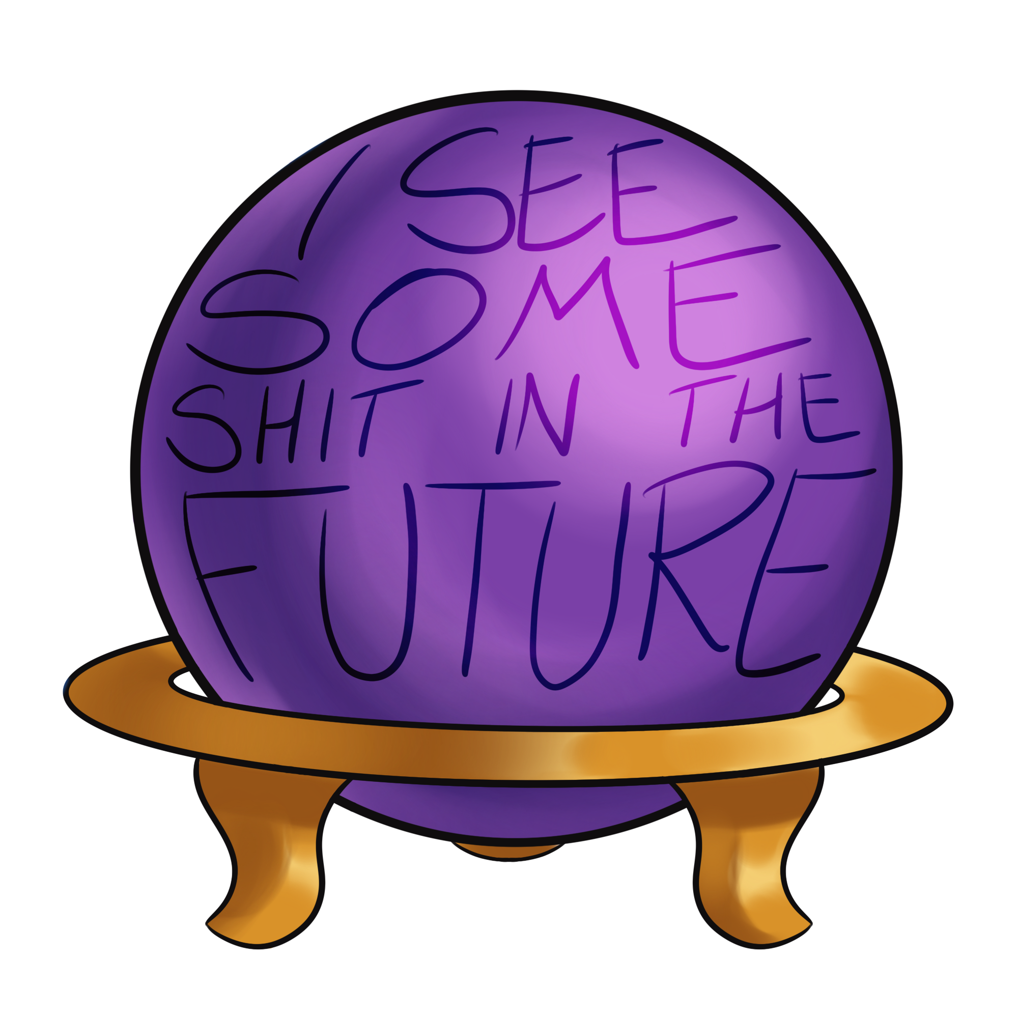 Magic globe Sticker