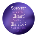 Sorcerer Wizard Warlock Badge