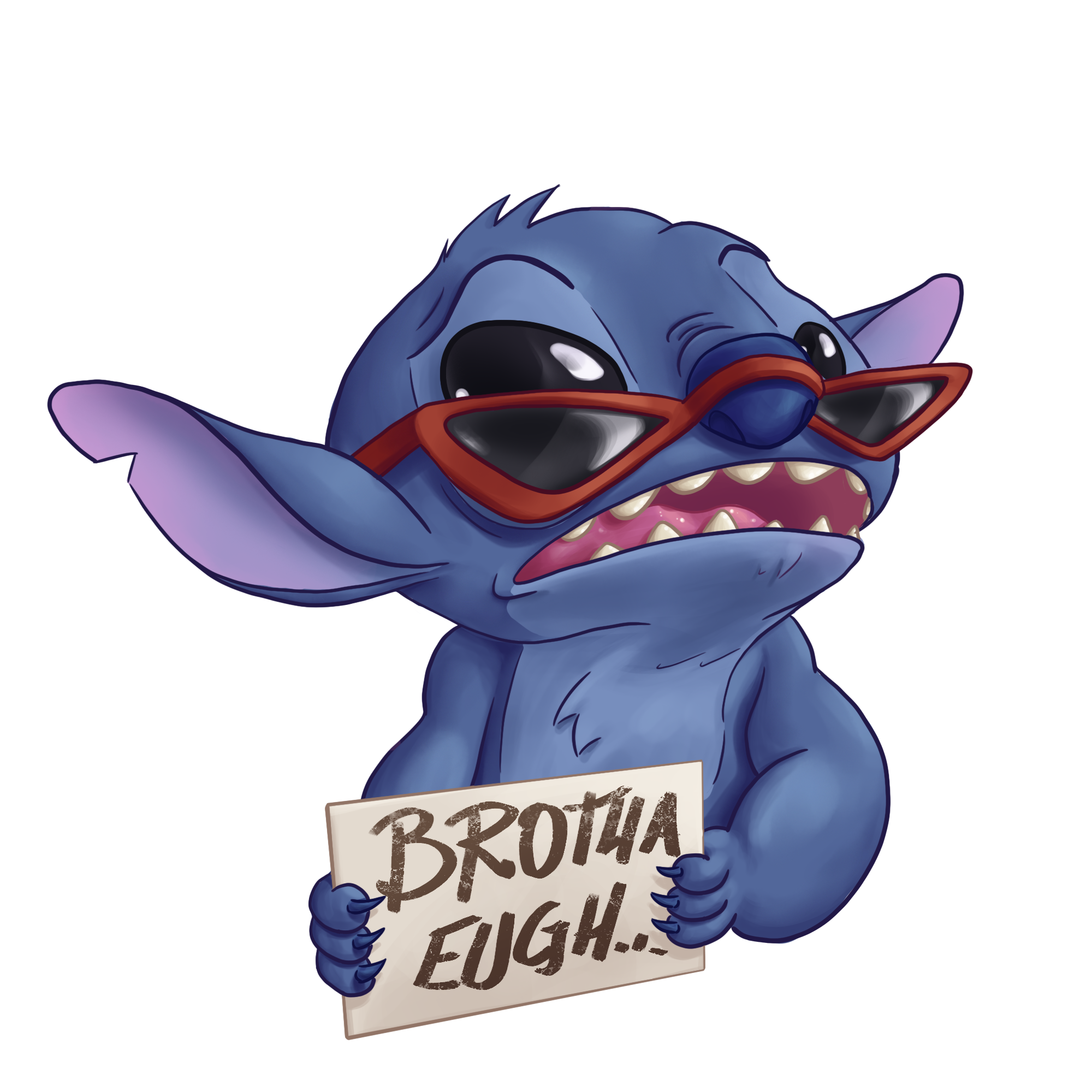 "Brother Eugh..." Stitch Magnet