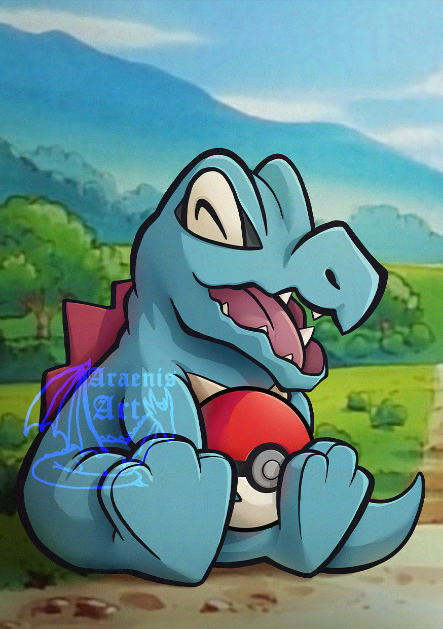 Totodile Print