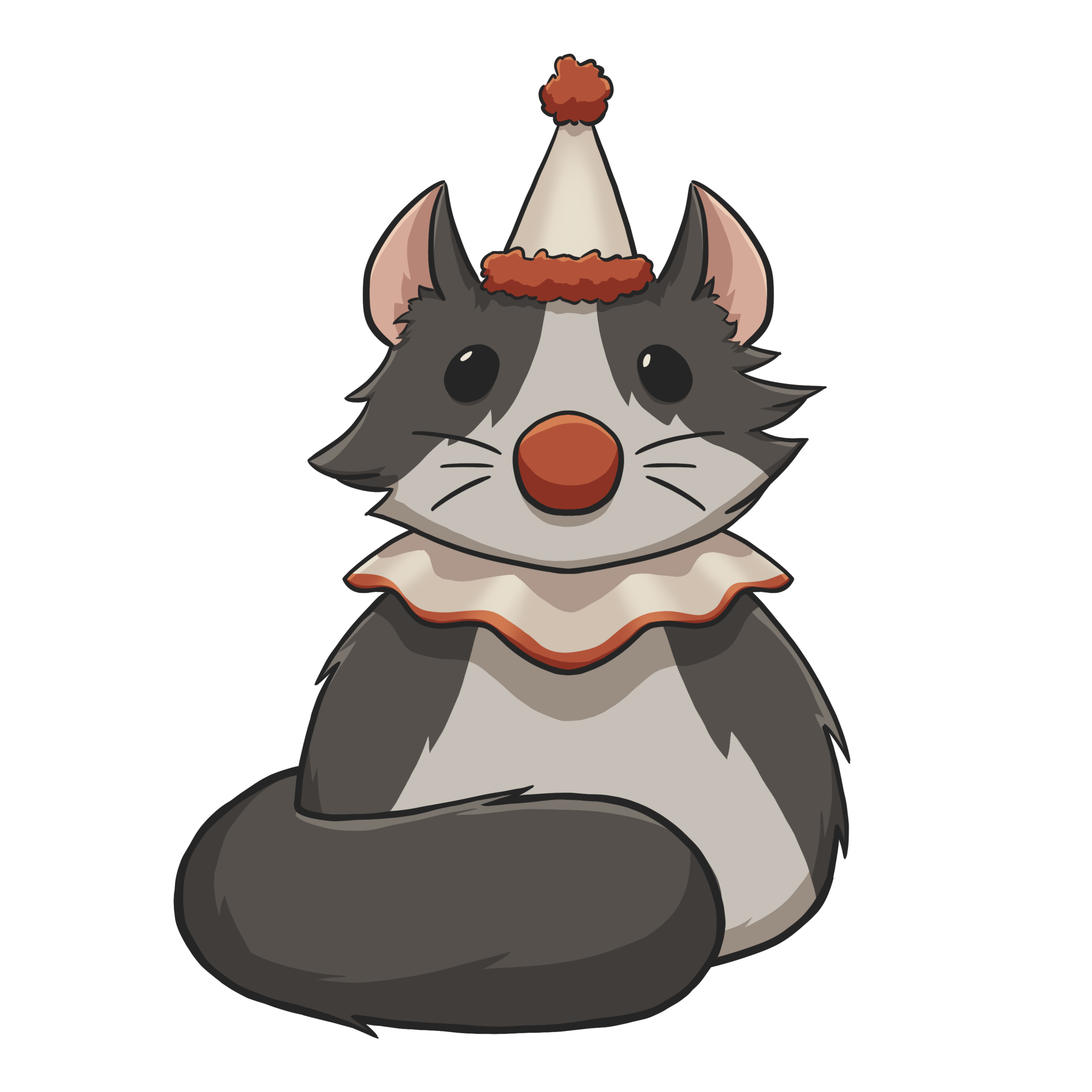 Clown cat Sticker