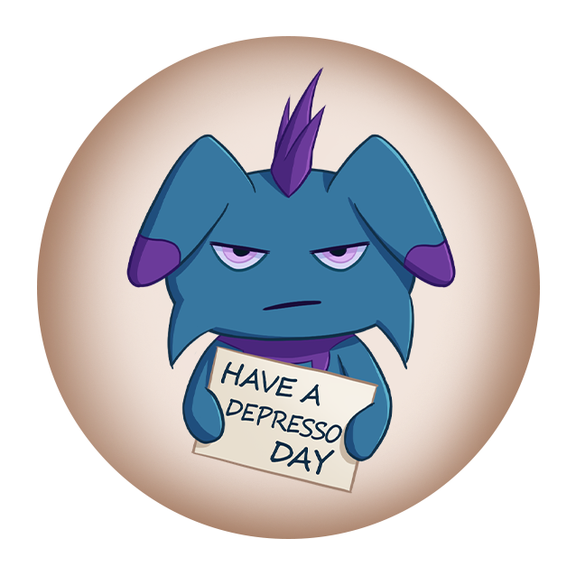 Depresso Day Badge