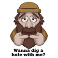 Dig Hole Sticker