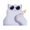 Gojo Cat like Sticker