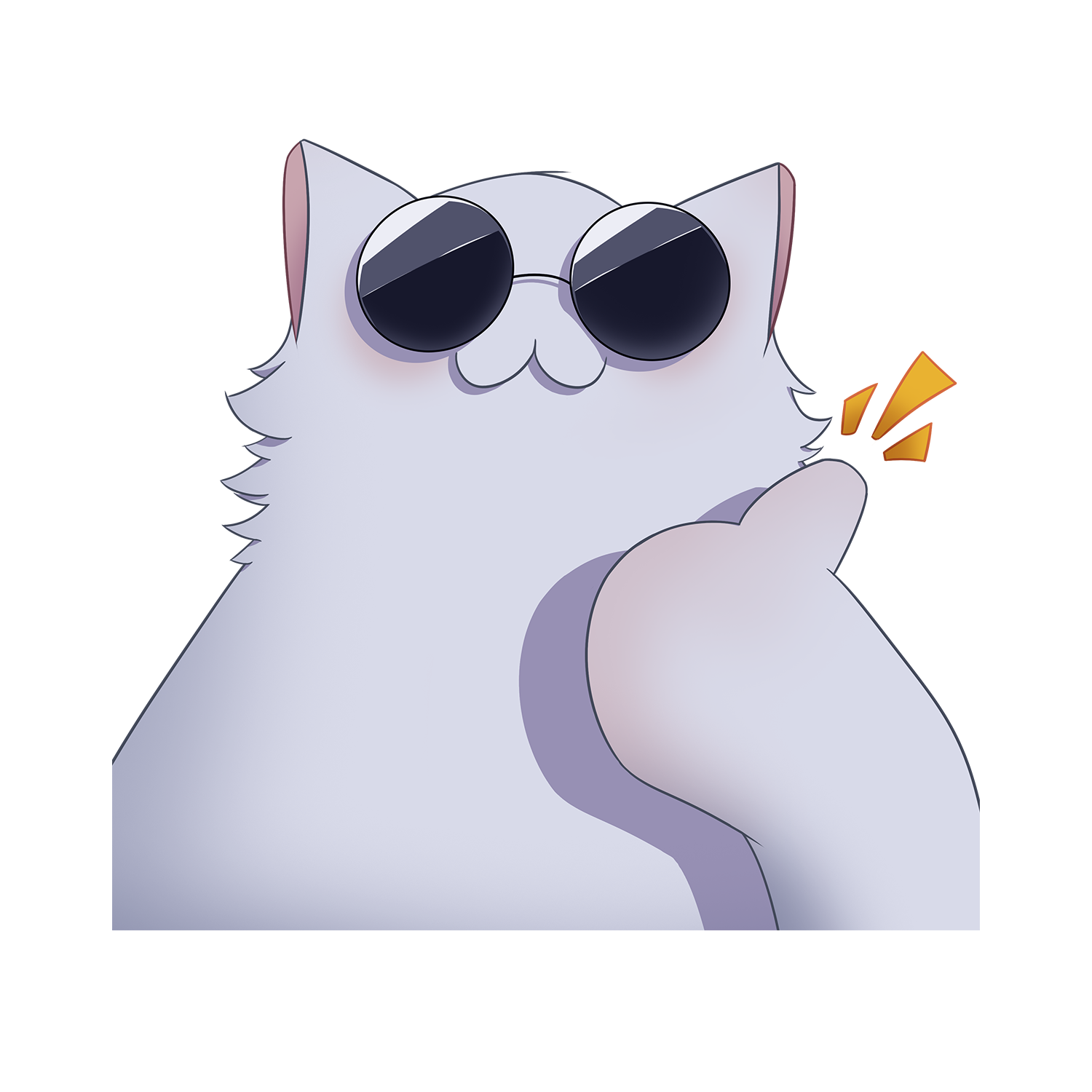 Gojo Cat like Sticker